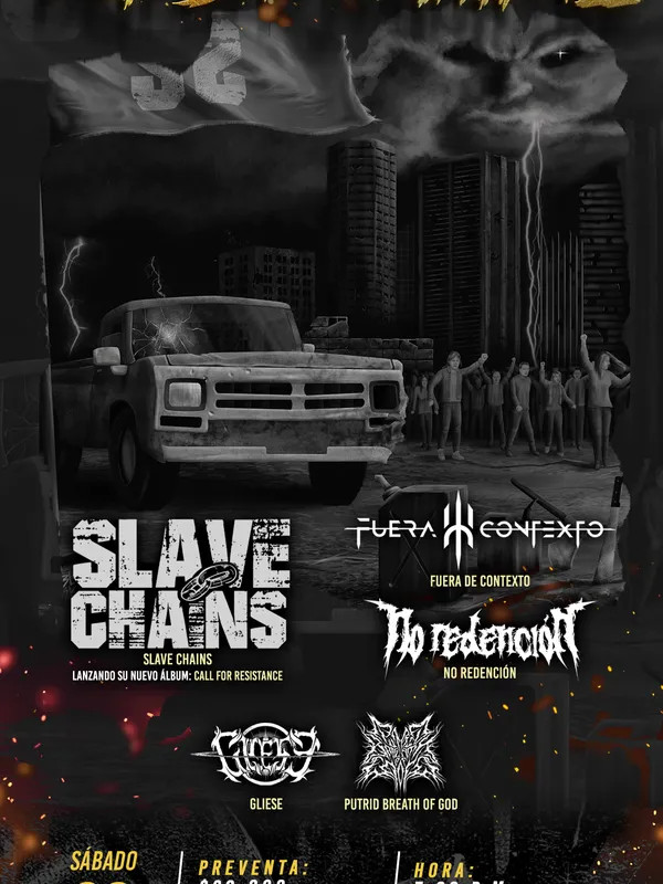 Flyer for October Nightfall (2024) at El Parche de Rua, Medellín